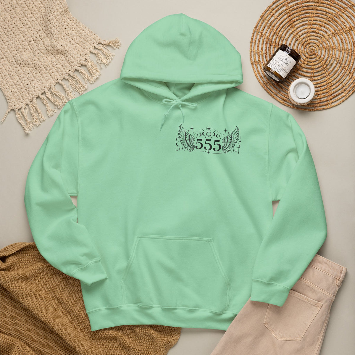 555 Angel Number Hoodie | Transformation & New Beginnings
