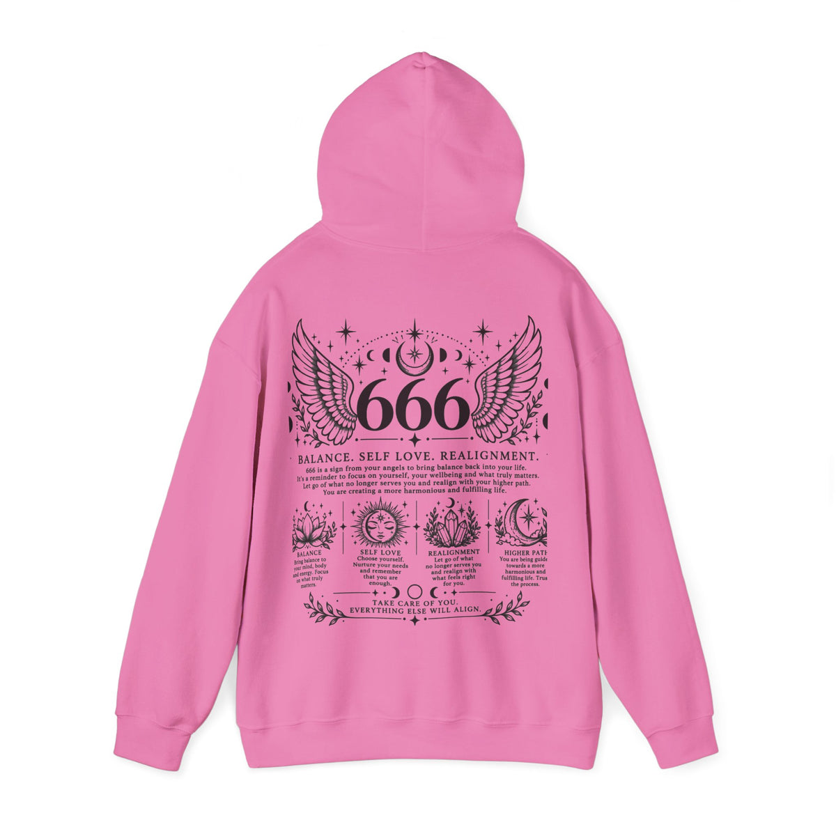 666 Angel Number Hoodie | Balance, Self-Love & Realignment
