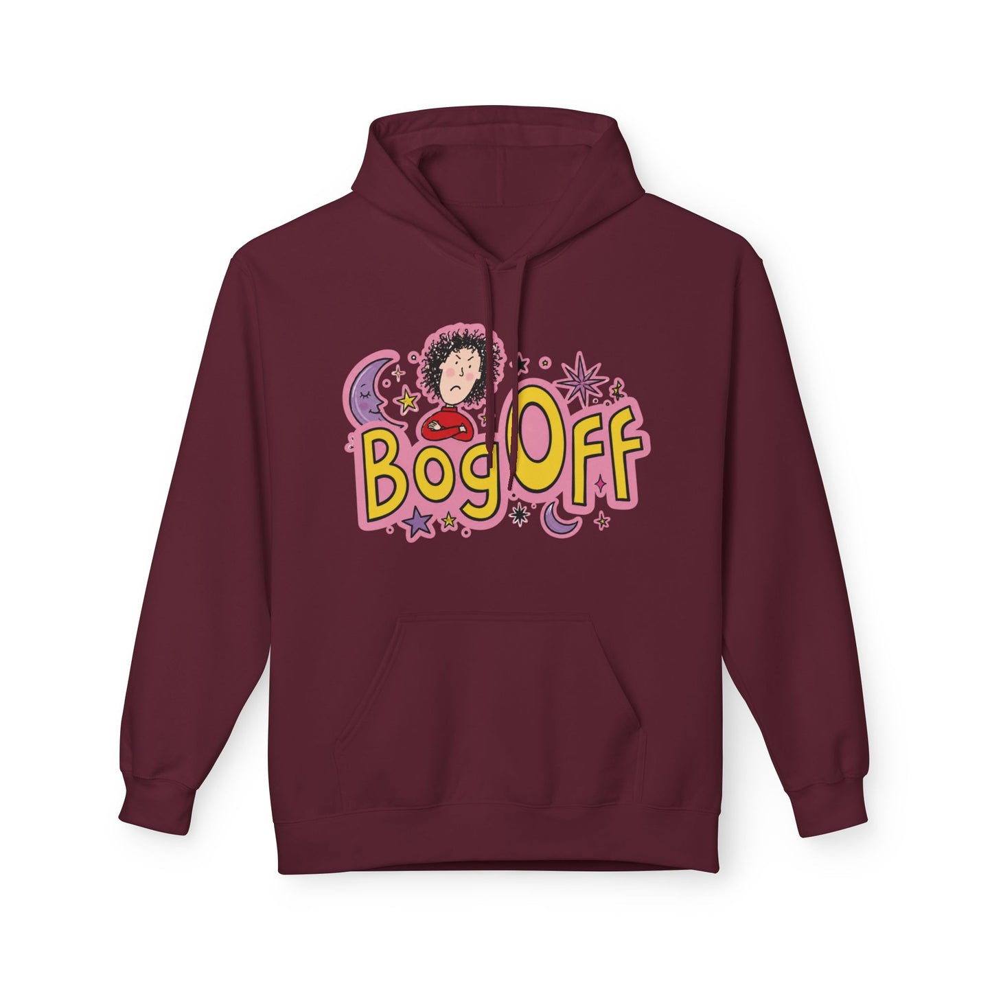 Bog Off Hoodie — Cute Retro 'Bog Off' Graphic Pullover