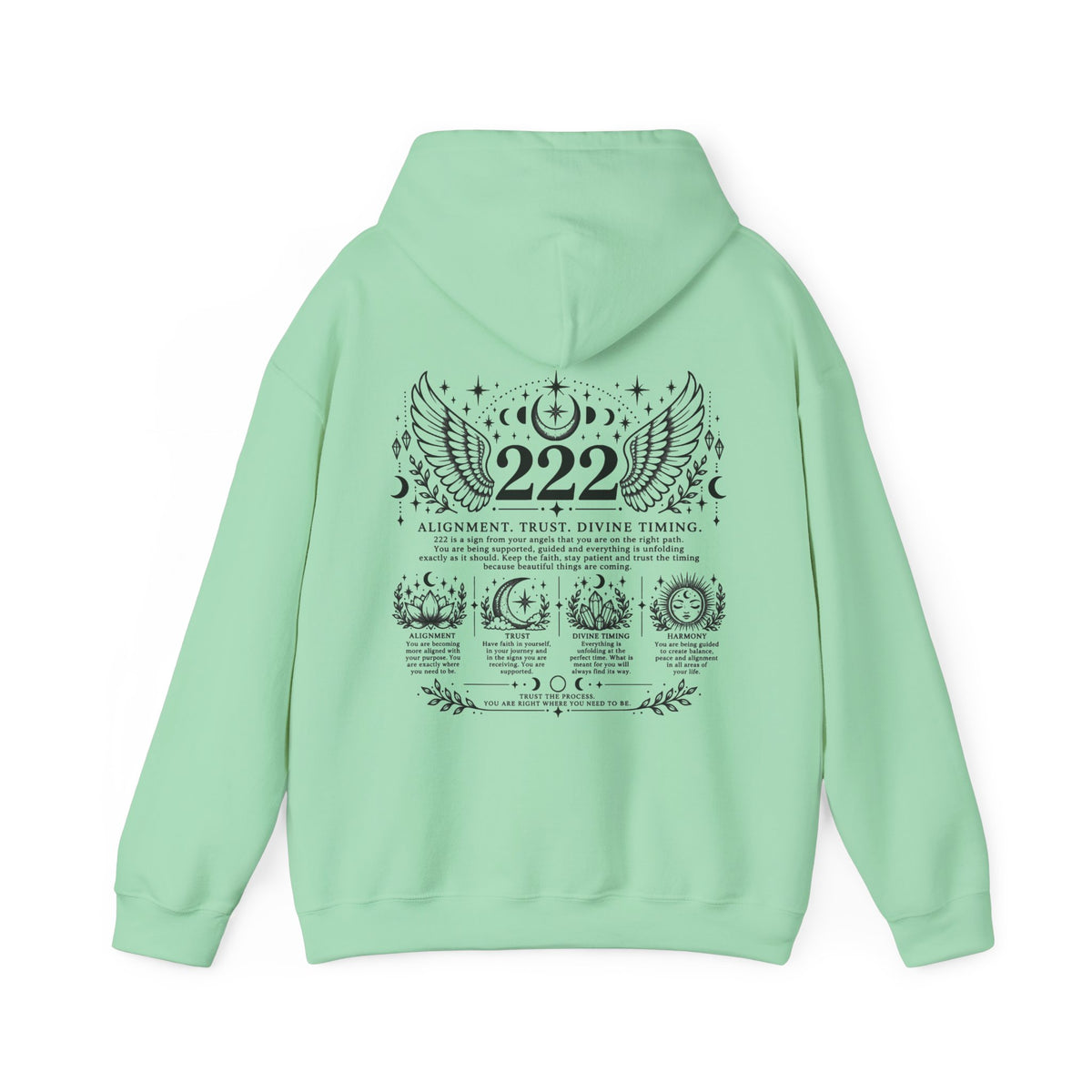 222 Angel Number Hoodie | Alignment, Trust & Divine Timing