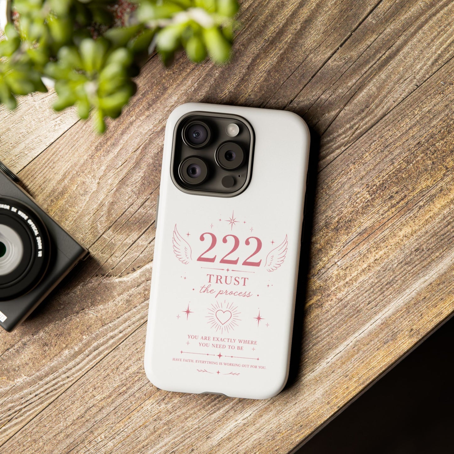 222 Trust the Process Phone Case — Angel Number Spiritual iPhone Case