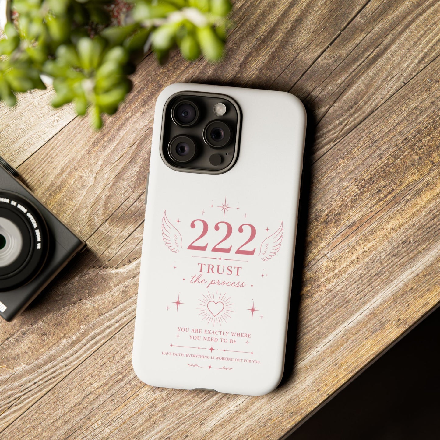 222 Trust the Process Phone Case — Angel Number Spiritual iPhone Case