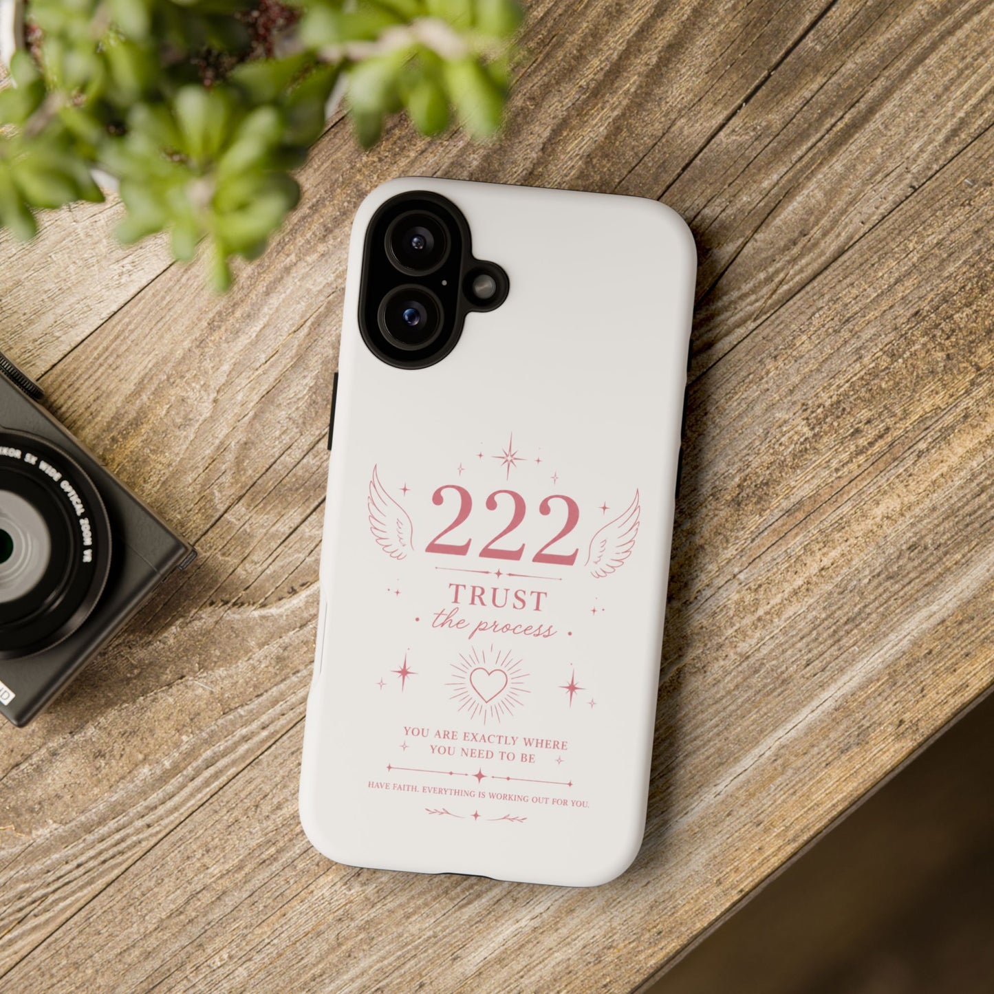 222 Trust the Process Phone Case — Angel Number Spiritual iPhone Case