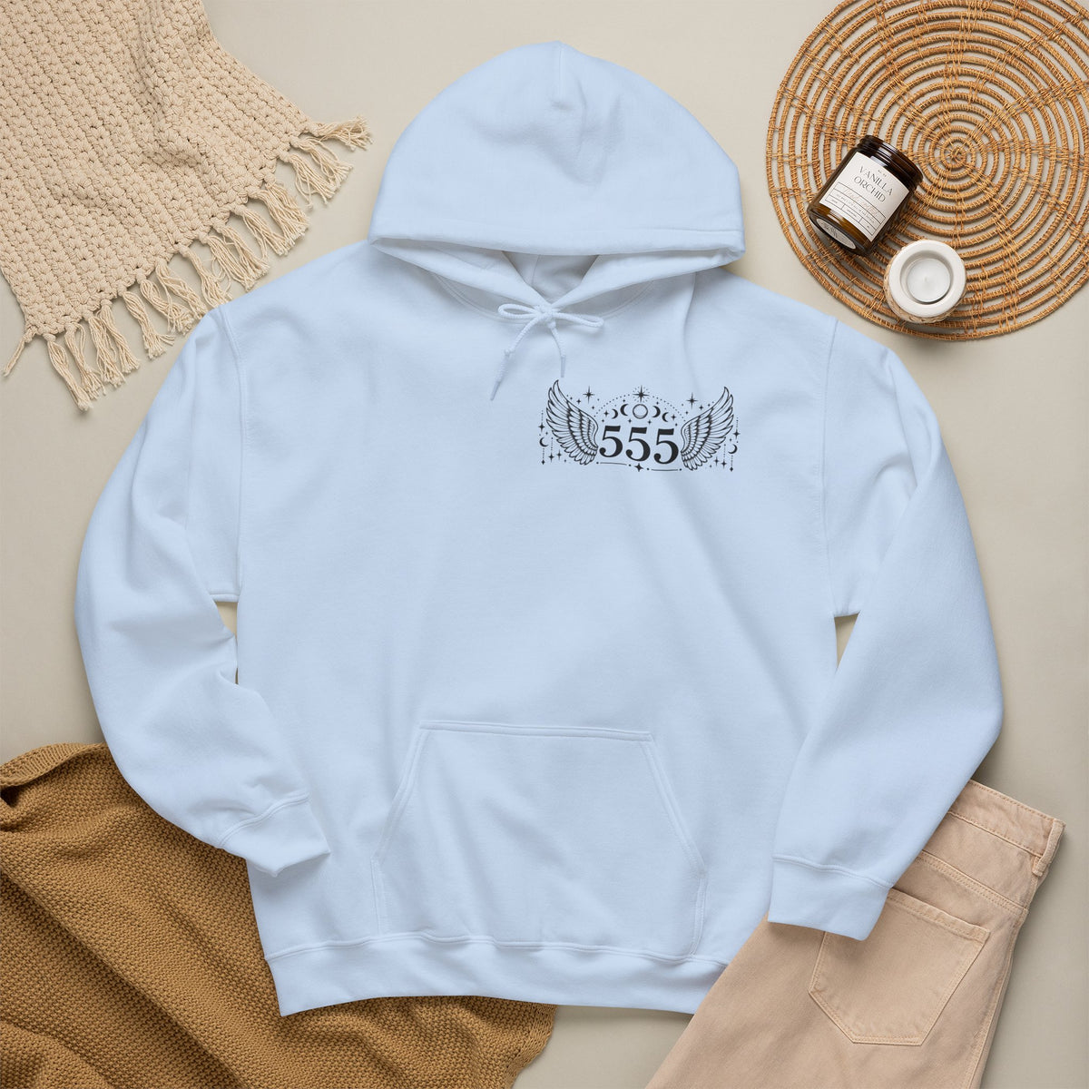 555 Angel Number Hoodie | Transformation & New Beginnings