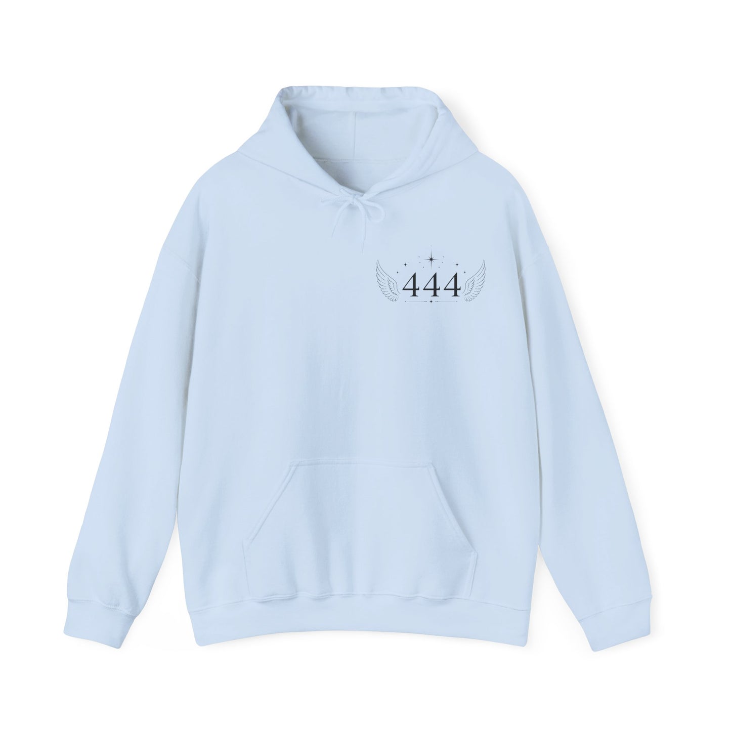 444 Angel Number Hoodie – Spiritual Winged Numerology Sweatshirt