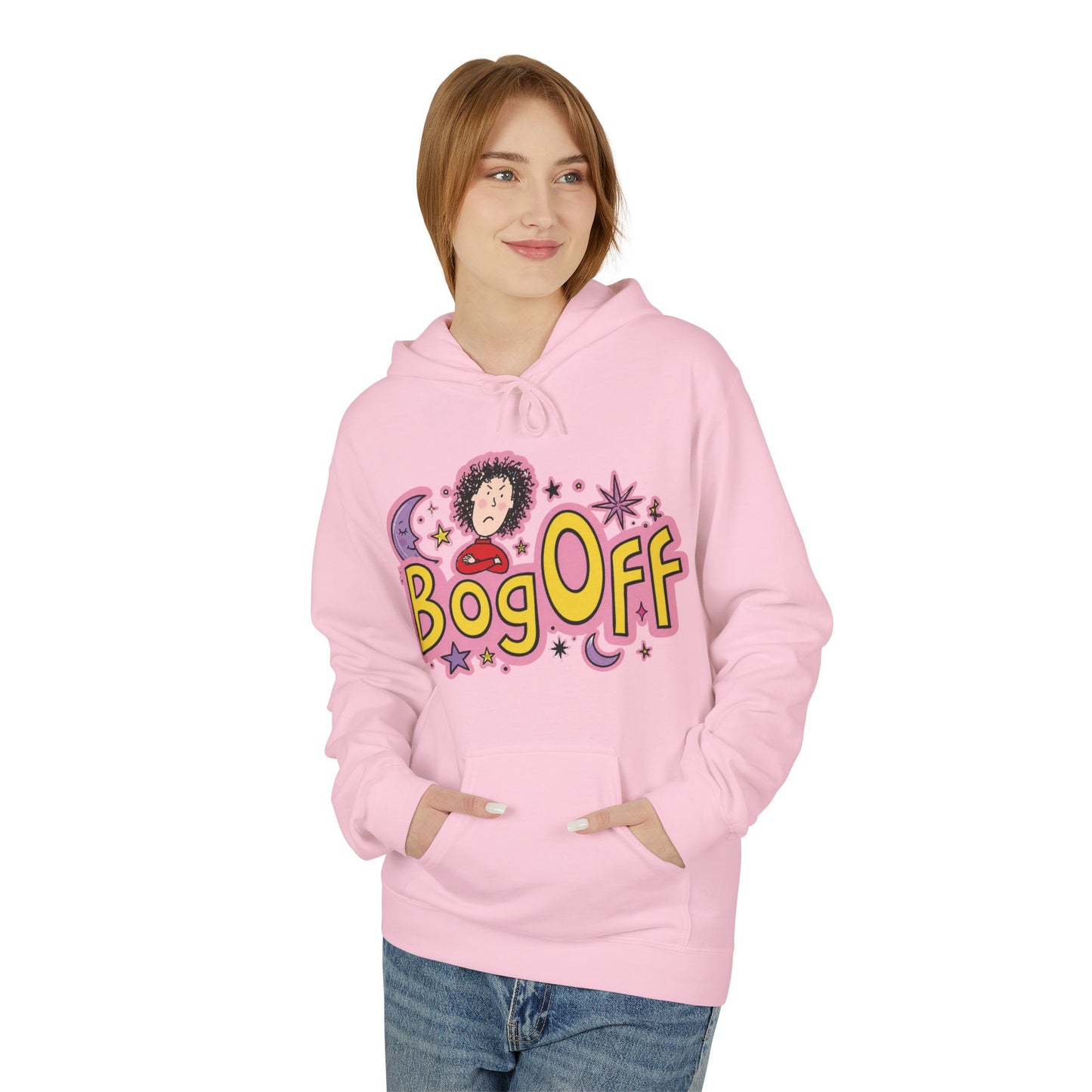 Bog Off Hoodie — Cute Retro 'Bog Off' Graphic Pullover