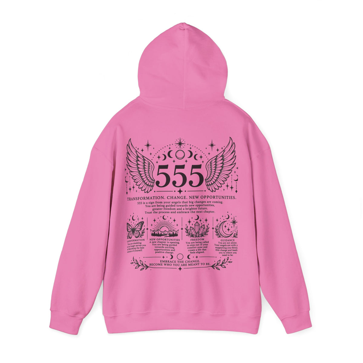555 Angel Number Hoodie | Transformation & New Beginnings