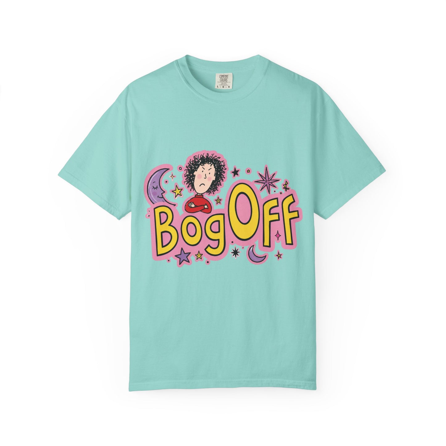 Bog Off Graphic T-Shirt — Retro Cute Cartoon Design