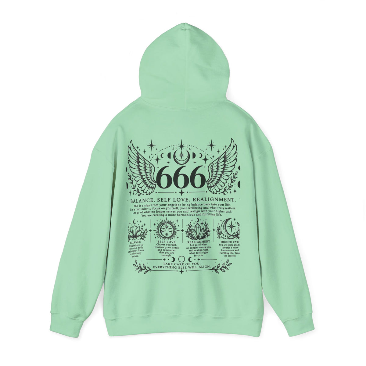 666 Angel Number Hoodie | Balance, Self-Love & Realignment