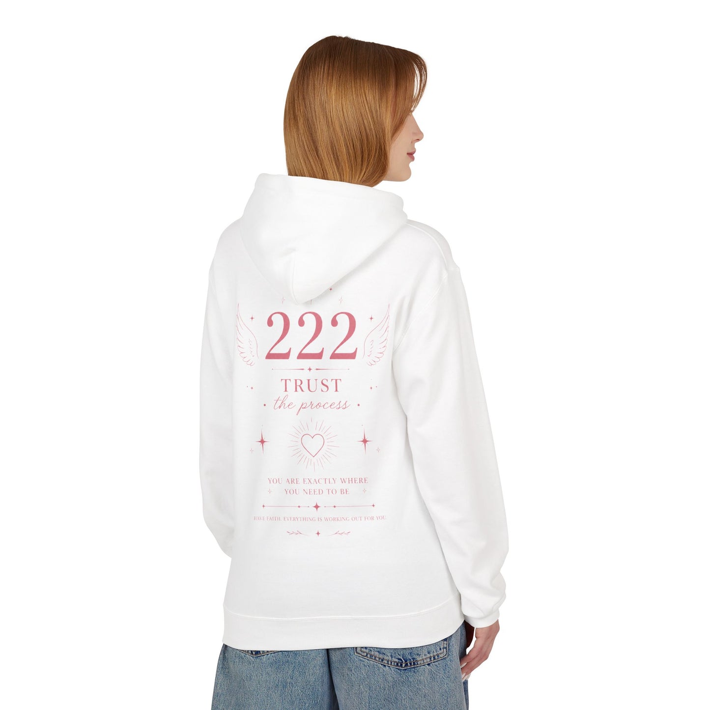 222 Angel Number Hoodie — Spiritual Numerology Graphic Hoodie