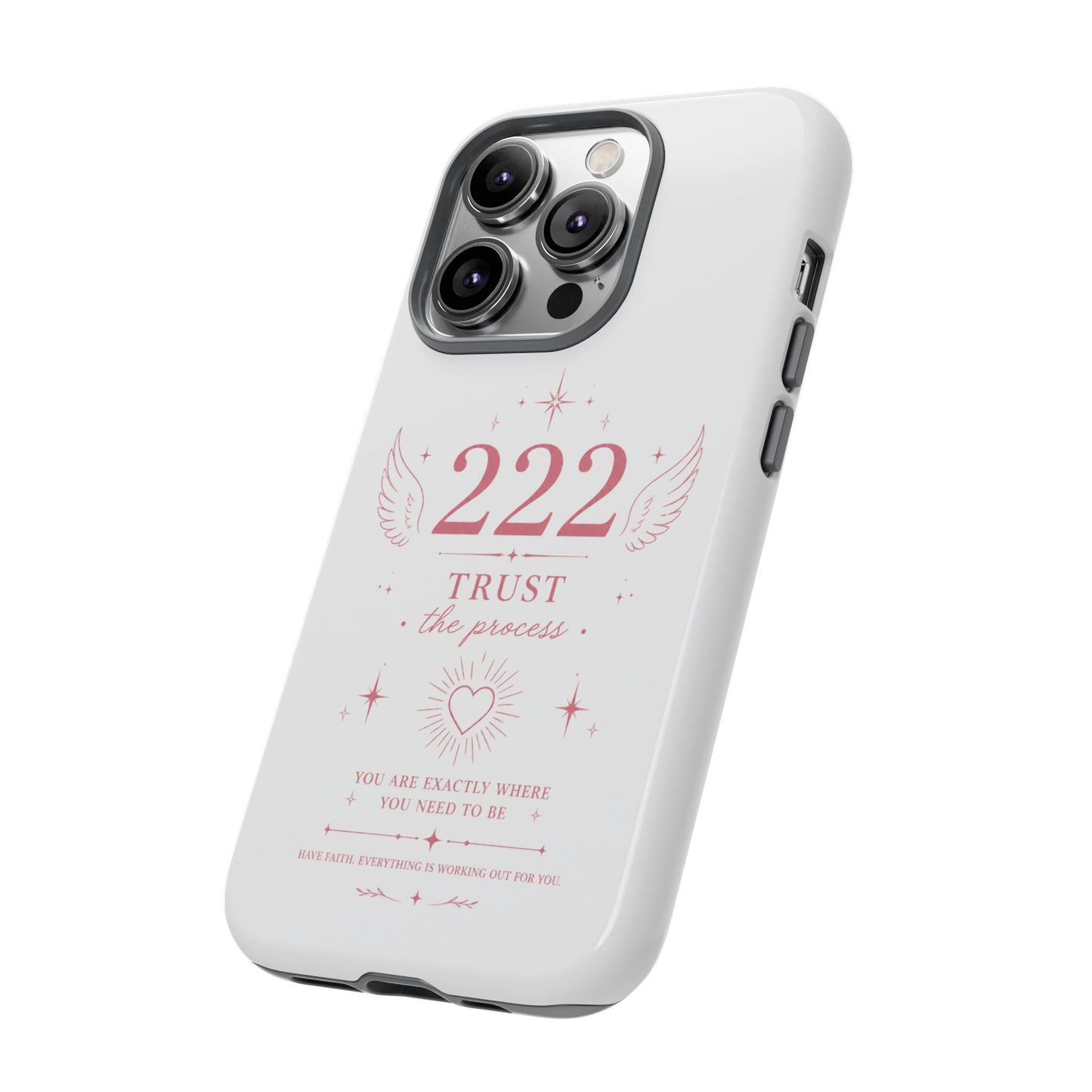 222 Trust the Process Phone Case — Angel Number Spiritual iPhone Case