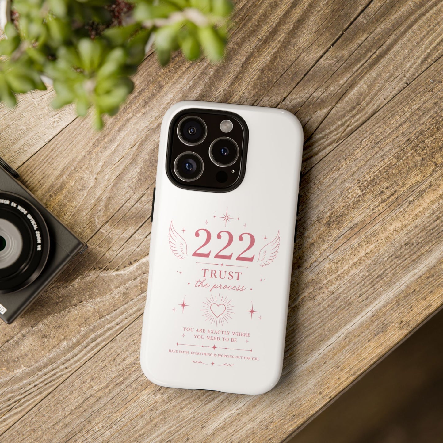 222 Trust the Process Phone Case — Angel Number Spiritual iPhone Case