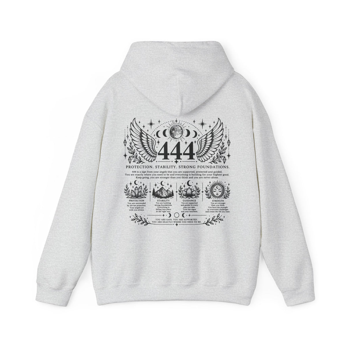444 Angel Number Hoodie | Protection, Stability & Guidance