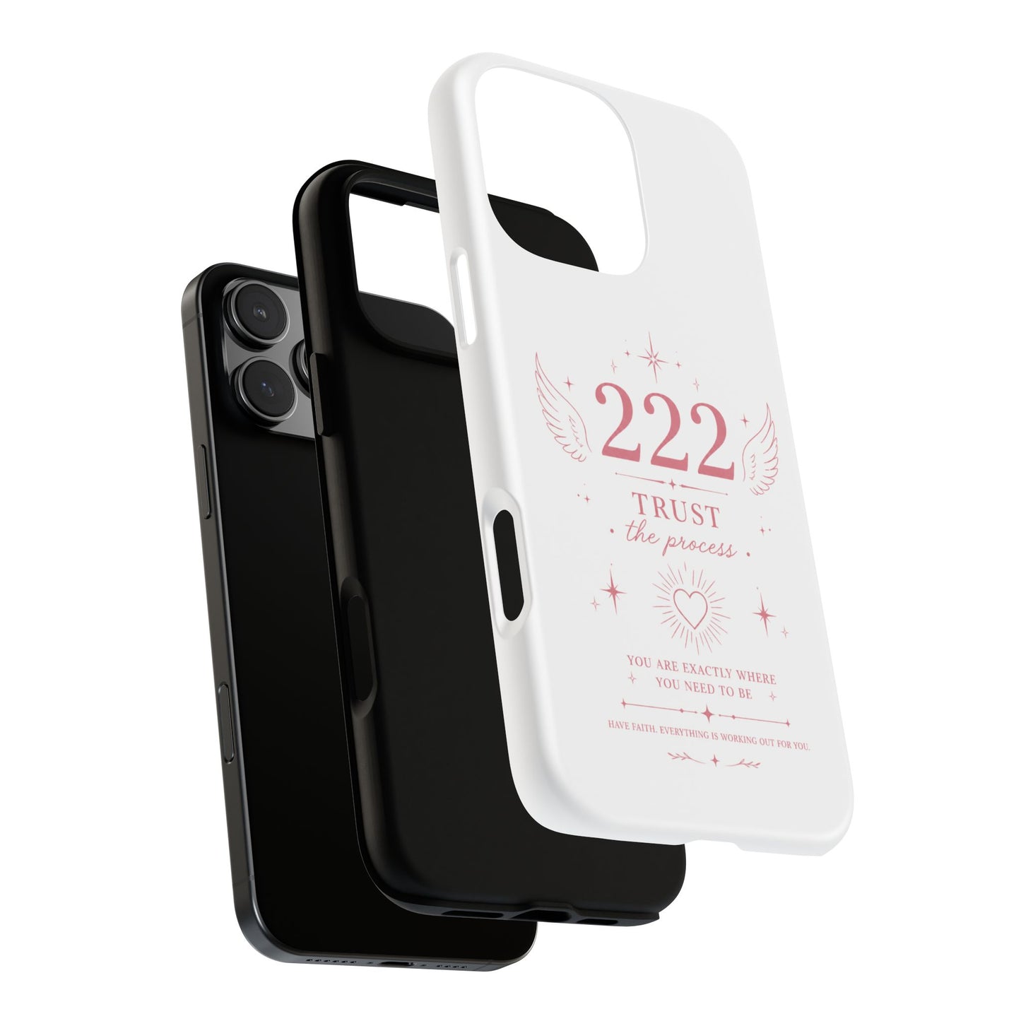 222 Trust the Process Phone Case — Angel Number Spiritual iPhone Case