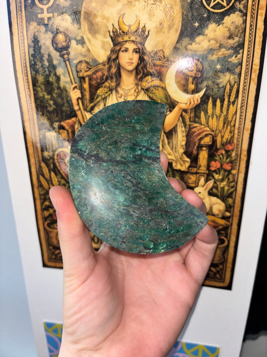 Fuchsite Crescent Moon