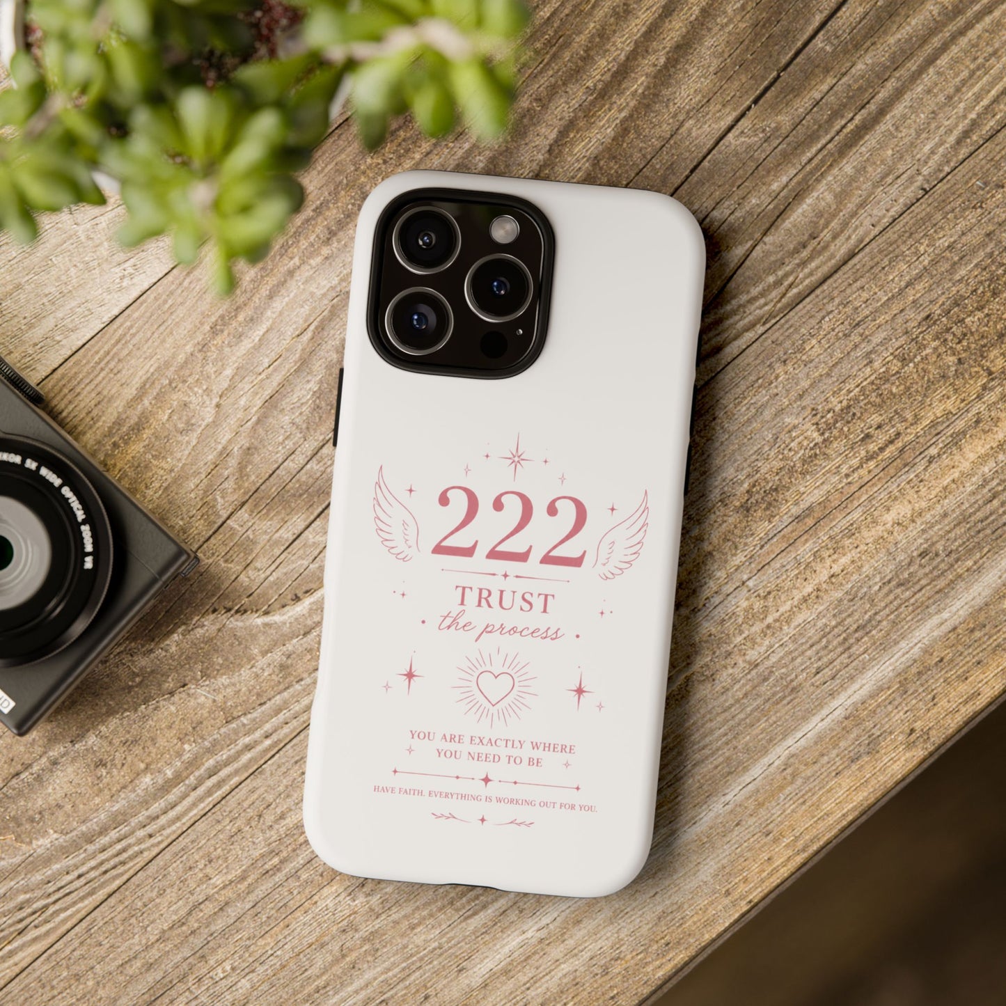 222 Trust the Process Phone Case — Angel Number Spiritual iPhone Case