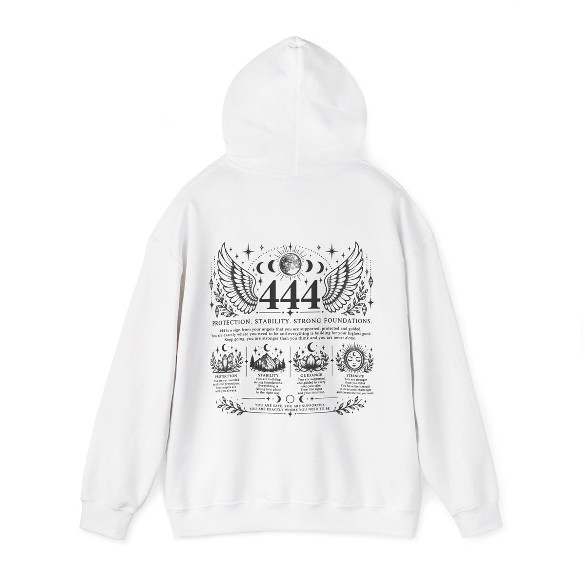 444 Angel Number Hoodie | Protection, Stability & Guidance