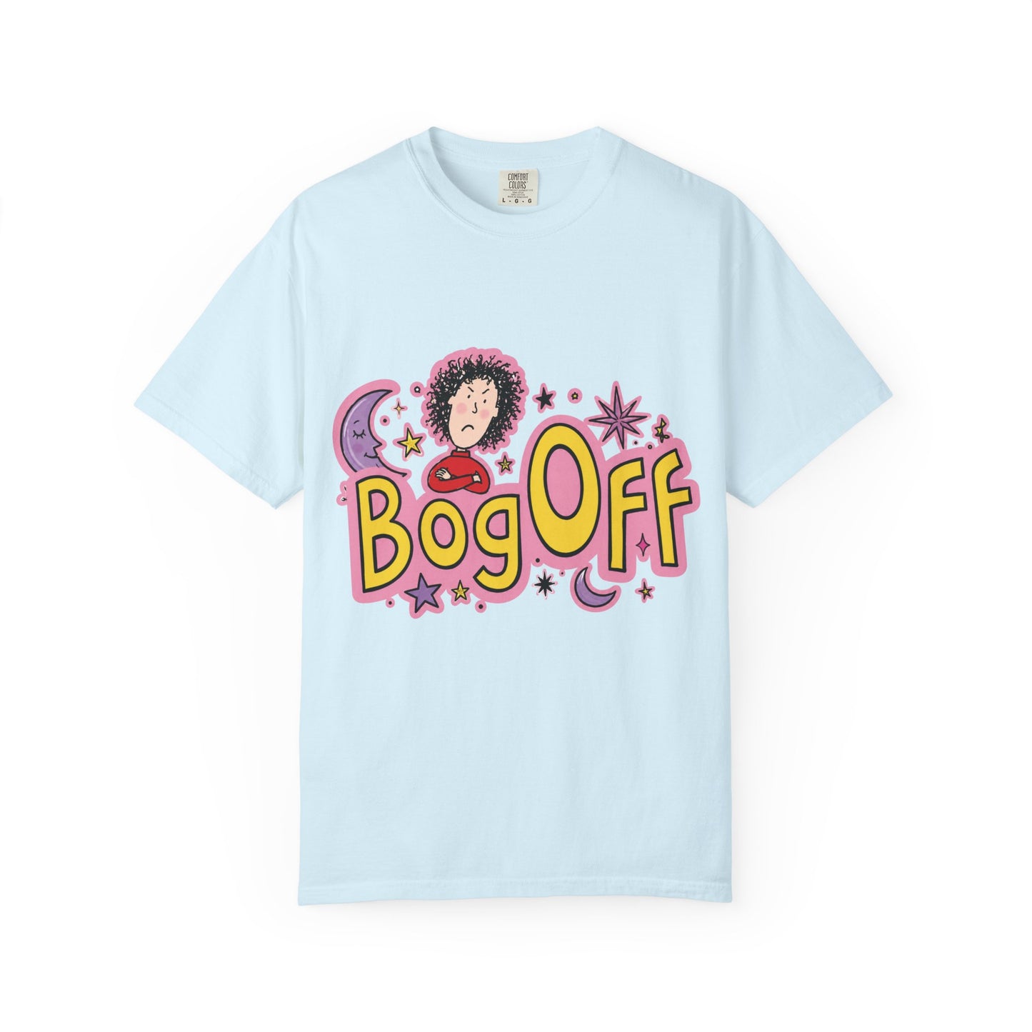 Bog Off Graphic T-Shirt — Retro Cute Cartoon Design