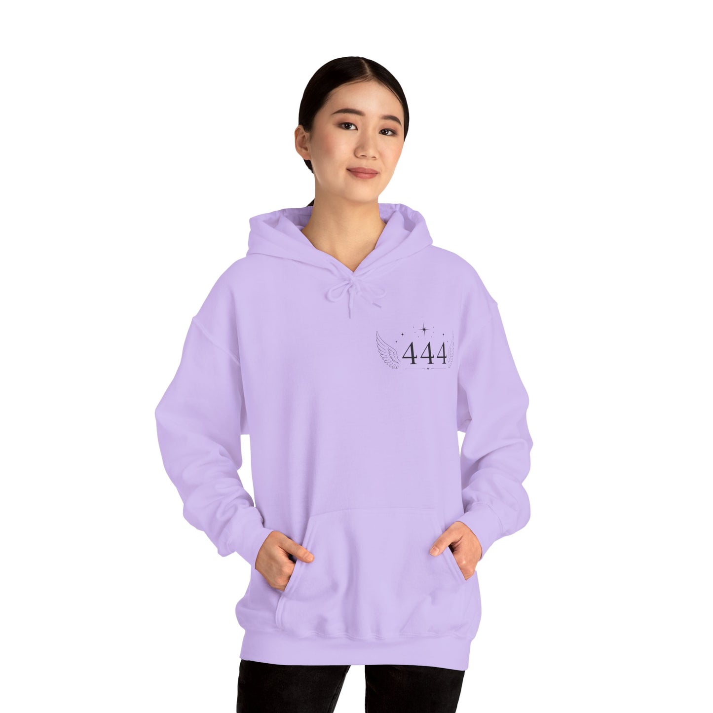 444 Angel Number Hoodie – Spiritual Winged Numerology Sweatshirt