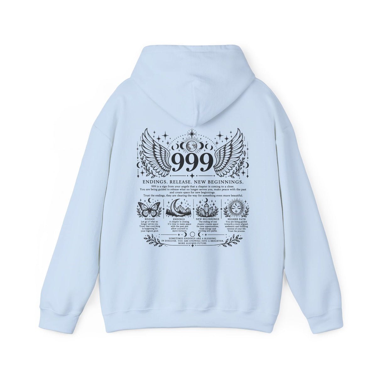 999 Angel Number Hoodie | Endings, Release & New Beginnings