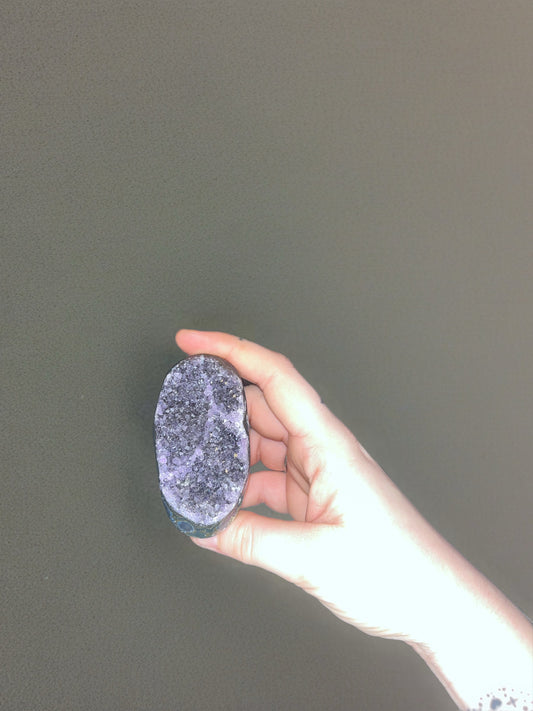 Amethyst Druzy Palm / Freeform