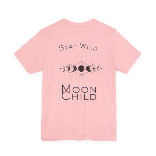 Moon Child T-Shirt — "Stay Wild" Boho Moon Phase Tee