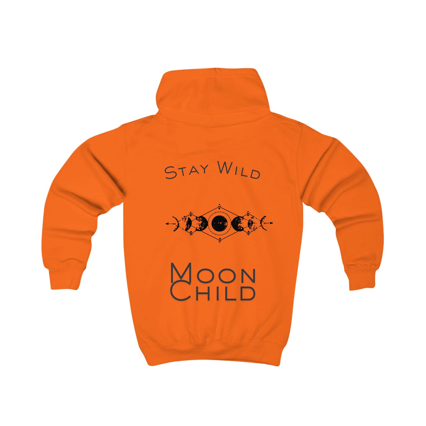 Kids Hoodie - 'Moon Child' Stay Wild Celestial Graphic Hoodie for Children