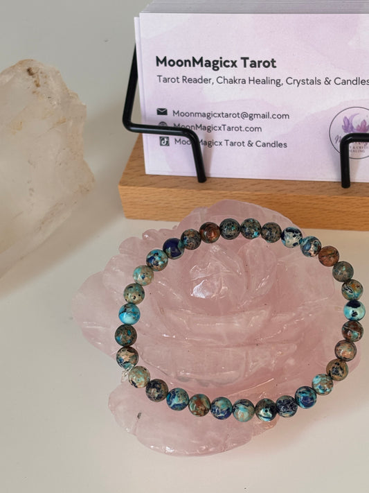Blue Sea Sediment Jasper bracele