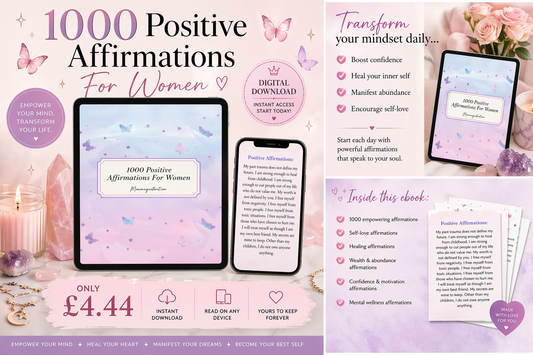1000 Positive Affirmations For Women – Digital Download