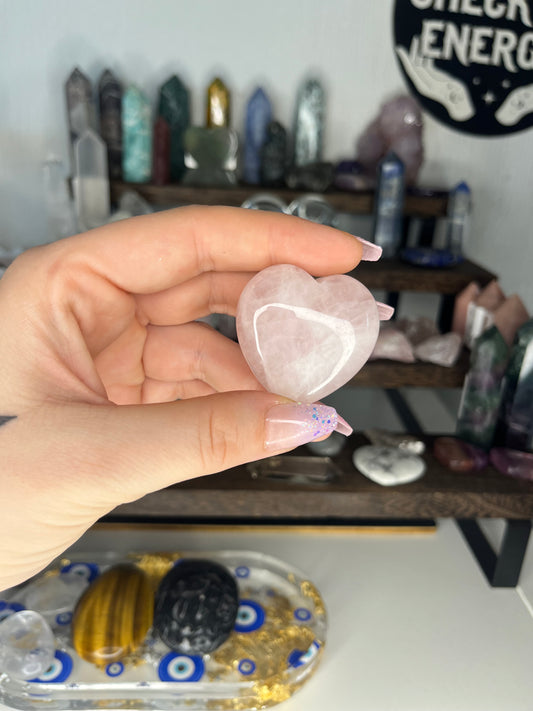 Rose Quartz Heart