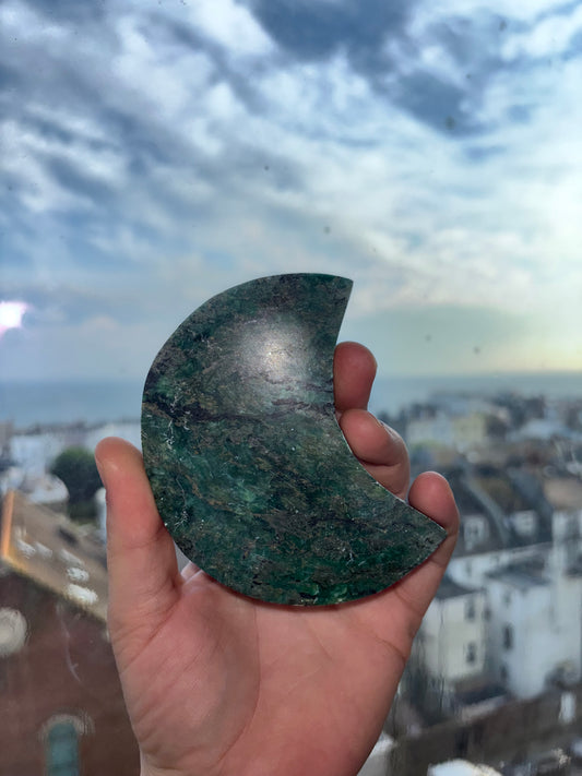 Fuchsite Crescent Moon