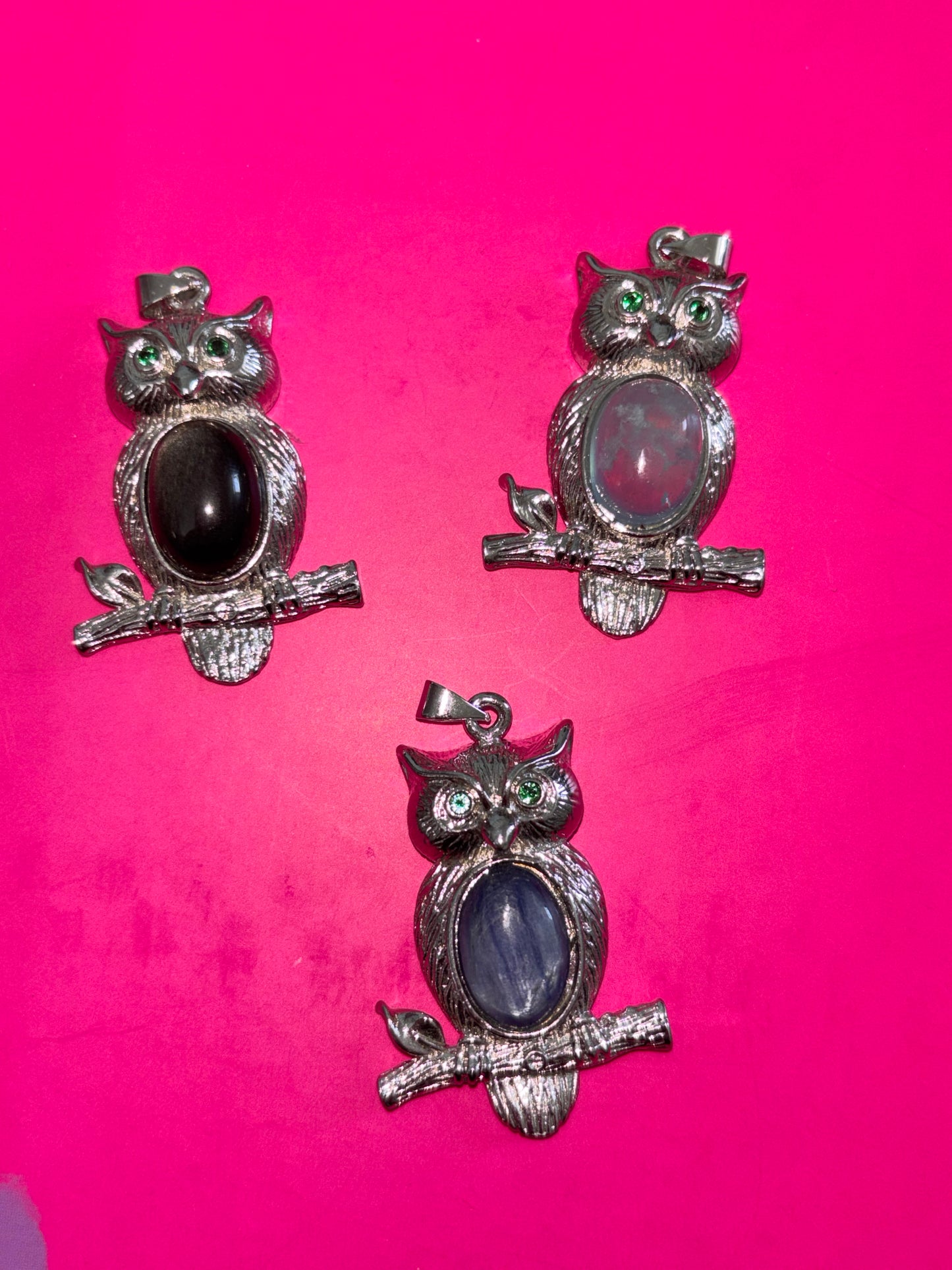 Crystal Owl Pendant