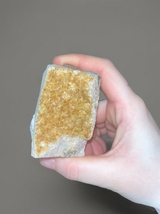 Citrine Druzy Cluster
