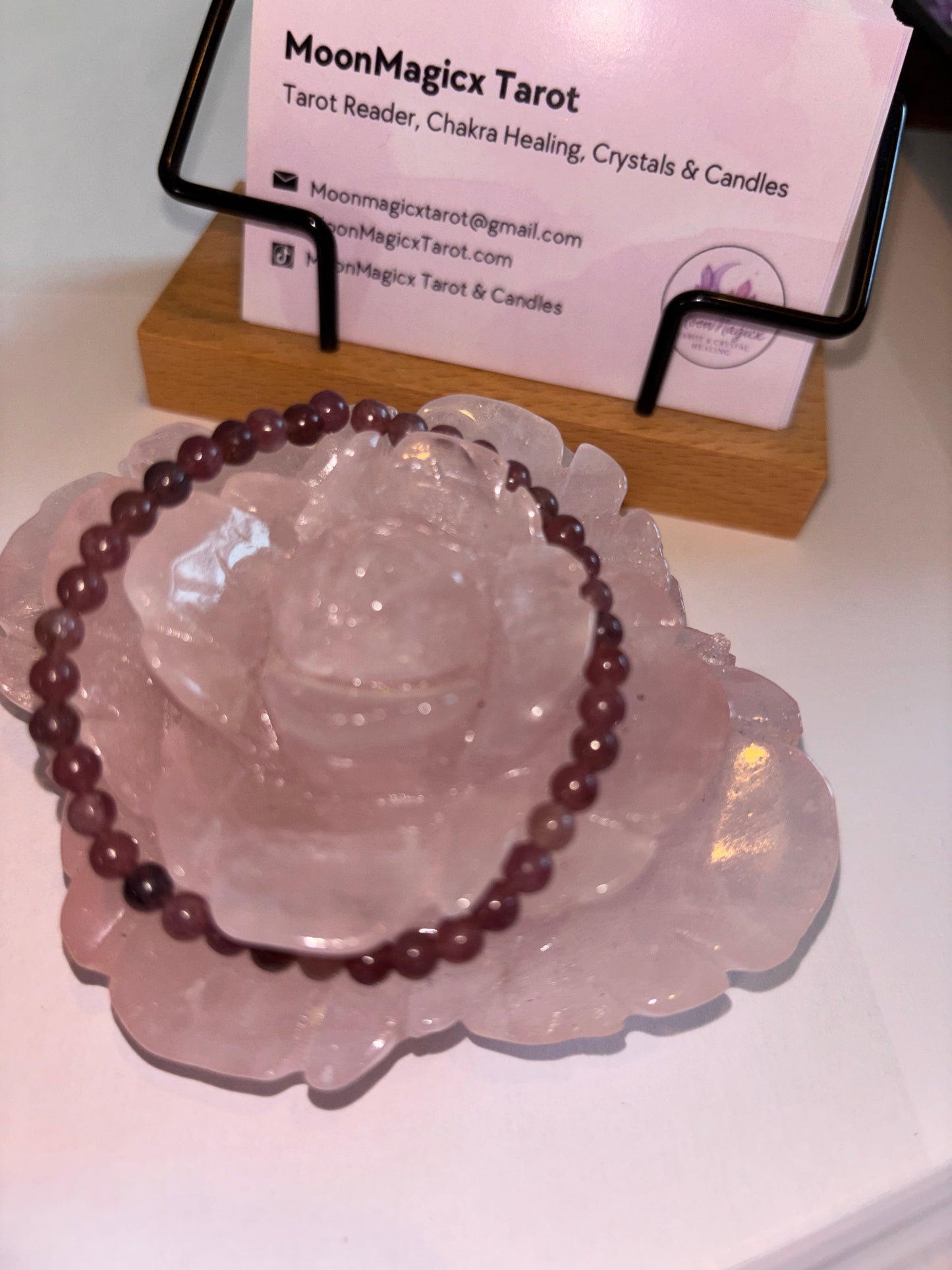 Grade A Natural Lepidolite Bracelet