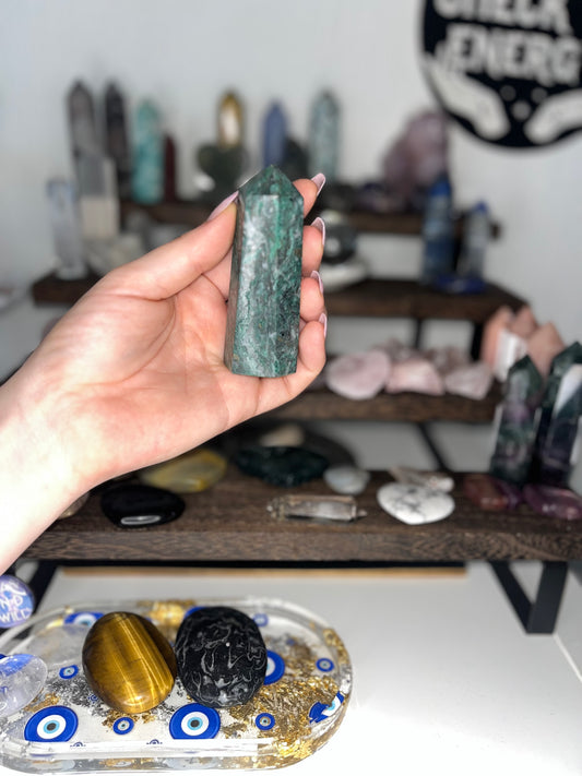 Green Kyanite Tower