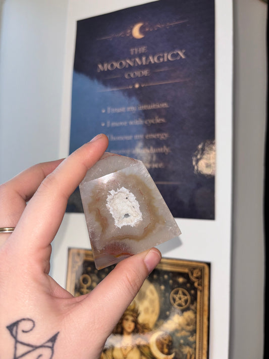 Druzy Flower Agate