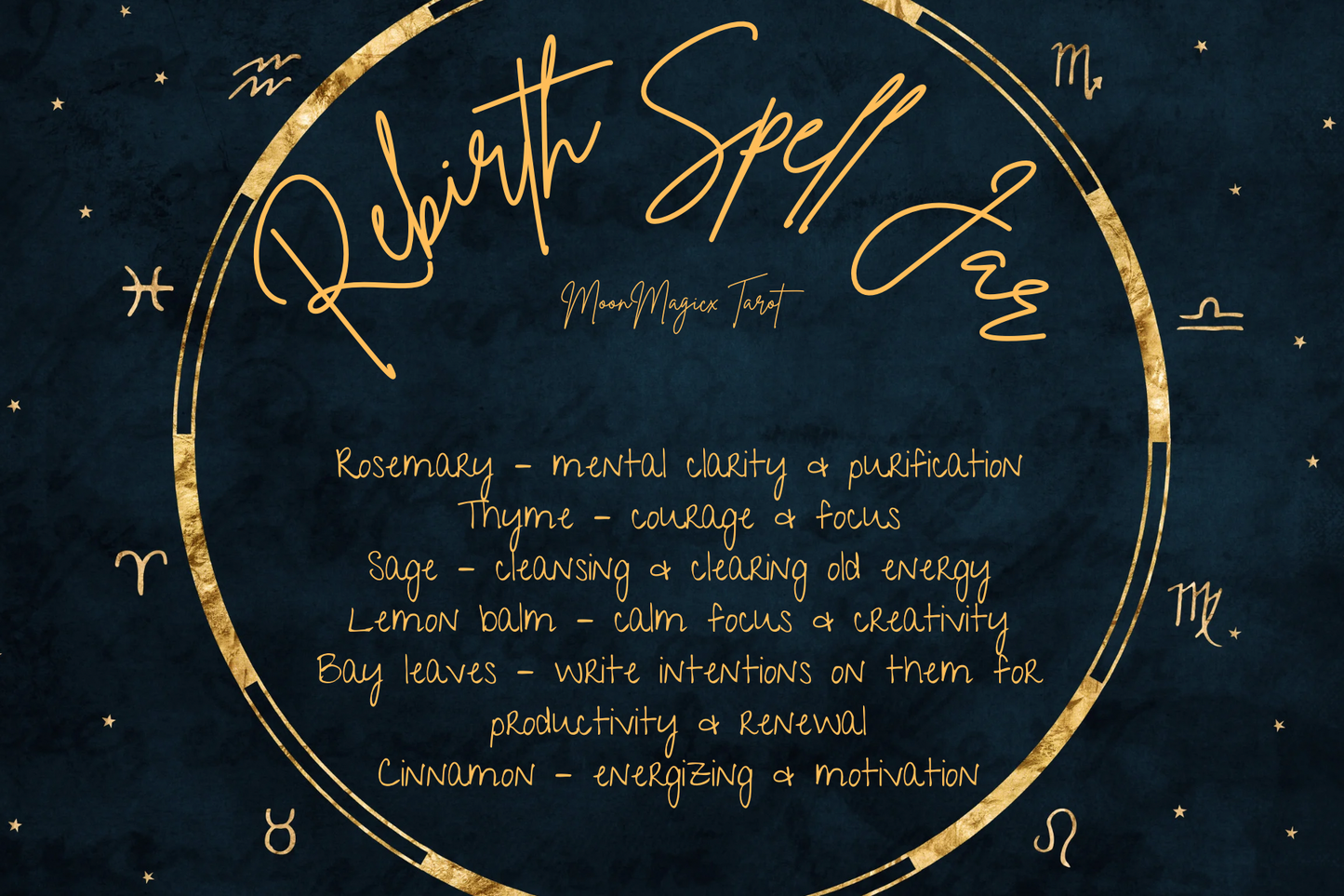 Rebirth Spell Jars Handcrafted By MoonMagicx