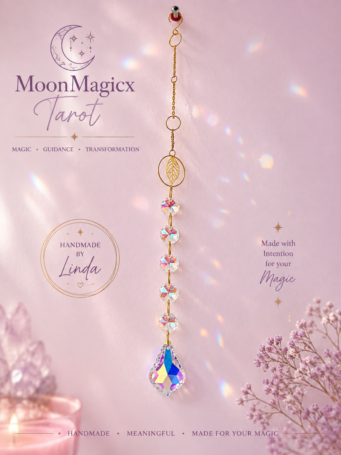 Crystal Leaf Suncatcher