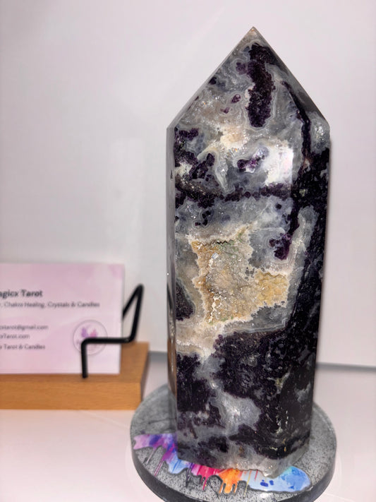 Purple Sphalerite Tower
