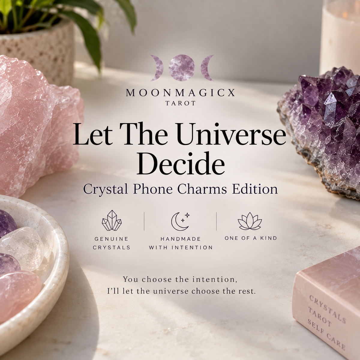 Let The Universe Decide Crystal Phone Charm Edition ✨