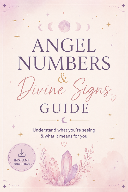 Angel Numbers & Divine Signs Guide (PDF) | Understand the Signs You Keep Seeing | Instant Download