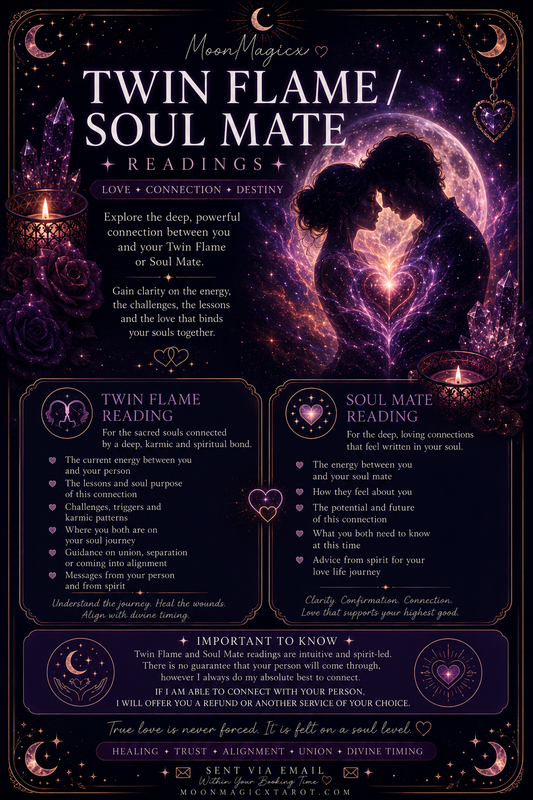 Twin Flame & Soul Mate Readings