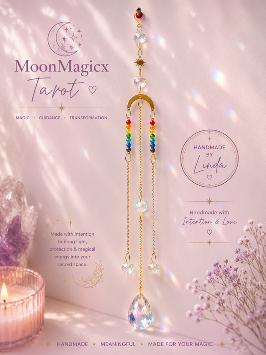 Rainbow Chakra Crystal Suncatcher
