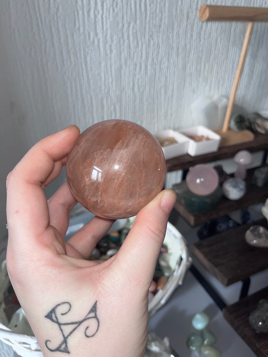 Fire Quartz (Hematoid Quartz) Sphere