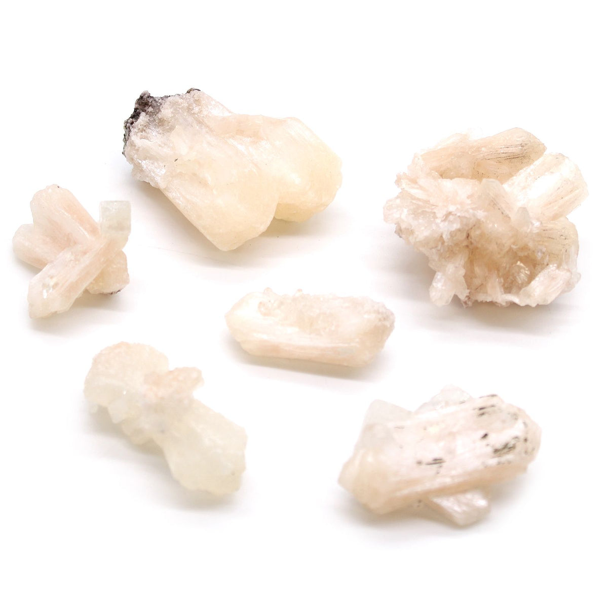 Stilbite Combination with Appophyllite 20-30mm - Set of 6