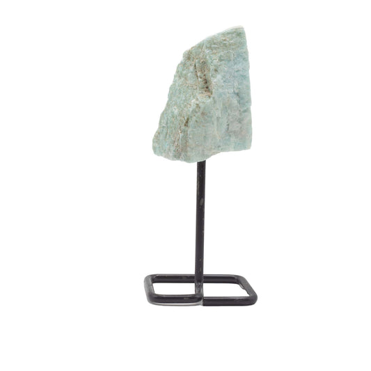 Mineral Specimen on Metal Stand - Amazonite