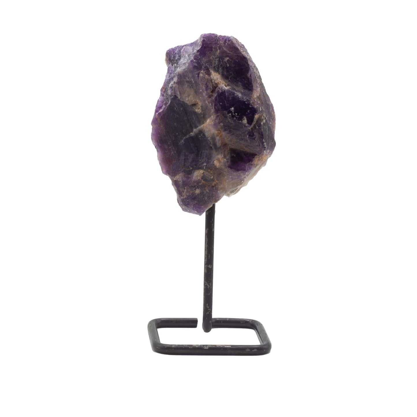 Mineral Specimen on Metal Stand - Amethyst