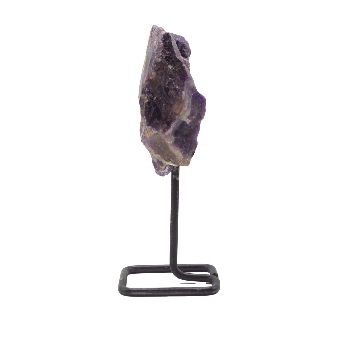 Mineral Specimen on Metal Stand - Amethyst