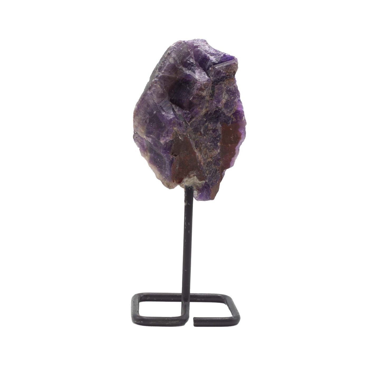 Mineral Specimen on Metal Stand - Amethyst