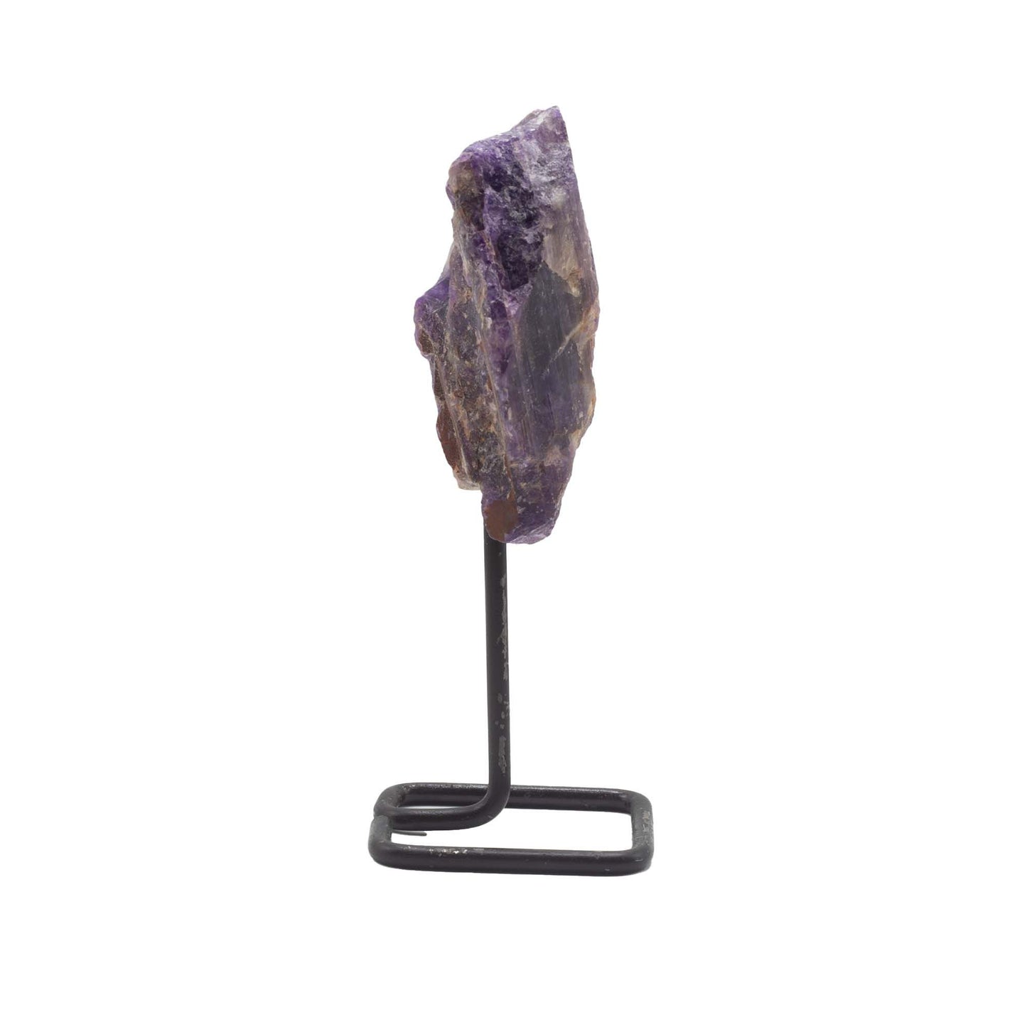 Mineral Specimen on Metal Stand - Amethyst